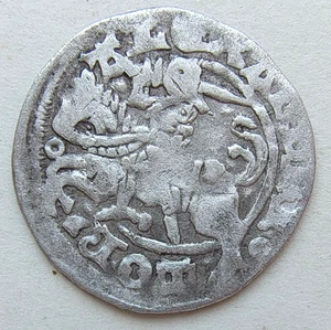 POLEN/Litauen Silbermünze 1/2 Grosz Groschen Halbgrütte Brutto Alexander - Bild 1 von 4