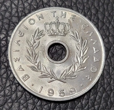 1959 Greece 20 Lepta Coin - Image 1 of 2