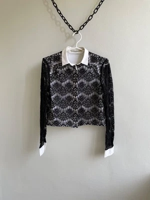 Алиса + Оливия рубашка с длинным рукавом кнопка блузка верхний размер XS - Изображение 1 из 4