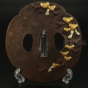 Espada Tsuba japonesa guardia katana adornos samurai antiguo de Japón #584 - Imagen 1 de 6