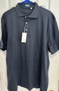 Culturata Polo Manica Corta Uomo XXL 100% Cotone Traspirante Blu made in Italy - Foto 1 di 5