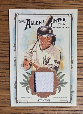 2025 Topps Allen & Ginter — реликвия сзади A&G #AGR-GS Джанкарло Стэнтон /50 - Изображение 1 из 2