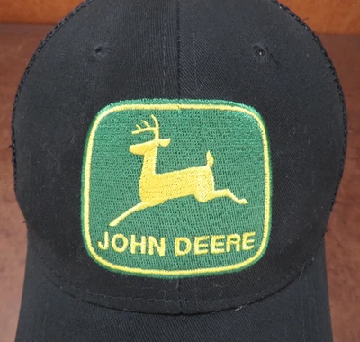 De colección John Deere Running Negro Snapback Gorra Trucker Foto 1 de 4