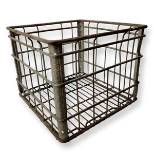 Rare Vintage Westland DY Metal Wire Milk Dairy Crate 13x13x11 - Picture 1 of 6