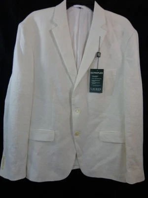 Lauren Ralph Lauren Blazer Men's 44 Short 100% Linen Ultra Flex Lassiter New Tag - Image 1 of 4