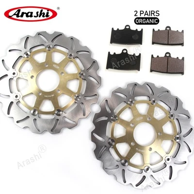 For Suzuki SV1000 SV1000S 2003-2007 Front Brake Disc Rotor & Organic Brake Pads - Image 1 of 4