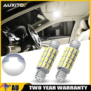 2 x 39mm 24MM White Car Dome Interior Map Festoon LED Light Bulb Globe CANBUS - Picture 1 of 11