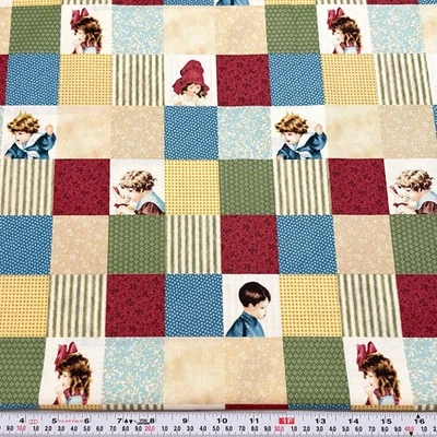 Bessie Pease The Flavia Co. Quilting Treasures Children Cotton by the HALF YARD - Image 1 of 2