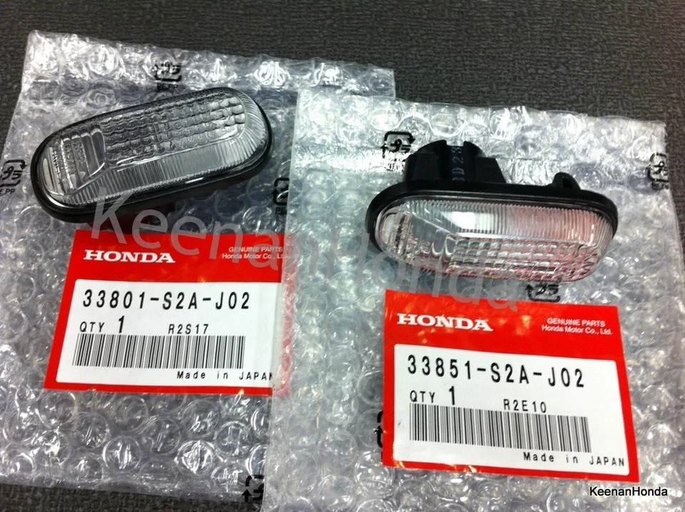 Luces de señalización laterales transparentes originales OEM Honda S2000 CR S2K Foto 1 de 3