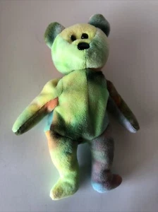 1995 Ty Beanie Baby Garcia Tye gefärbter Bär 8 Zoll Stil 4051 Krawatte gestorben Babys Jerry - Bild 1 von 6