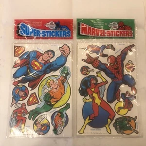 NEU Our Way Marvel DC Super Aufkleber Batman Spiderman Hulk Superman VERSIEGELT 1979 - Bild 1 von 15
