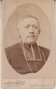 Photo CDV 1888 Charles-Émile FREPPEL (1827-1891) évêque Angers, député Finistère - Imagen 1 de 2