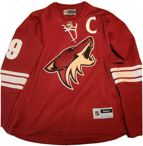 Reebok Women's Size S/P Premier NHL Jersey Phoenix Coyotes Doan Burgundy Alt Cover