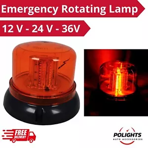 Lámpara LED Ámbar 12-36V 4 Funciones Baliza de Emergencia Luz Camión Furgoneta Camión Tractor - Imagen 1 de 8