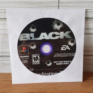 Disco de demostración negro Sony Playstation 2 PS2 2006 raro videojuego vintage M7 - Imagen 1 de 6