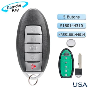 Replacement For 2016 2017 2018 Nissan Altima Maxima Car Remote Key Fob 433MHz - Picture 1 of 6