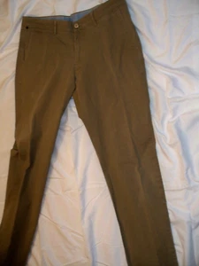 Allen Solly Pants Mens 34×33 Smart Slim Fit Chino Business Casual Bottoms Khaki - Picture 1 of 5