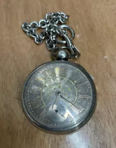 Antique 1800's Silver Pocketwatch Josiah Barnett Bernasconi High Wycombe - Picture 1 of 18