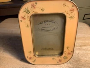 Vintage Bucklers Inc 5th Ave, NY. Enamel Rectangle Picture Frame 5 1/4" X 6 1/2" - Picture 1 of 4