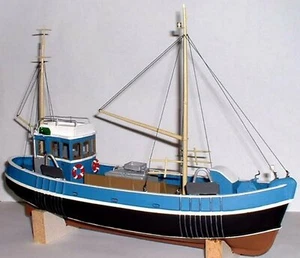 45ft Fishing Trawler Boat Ship OM1a UNPAINTED O Scale Langley Models Kit 1/43 - Picture 1 of 1