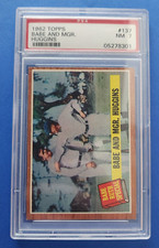 1962 Topps #137 Babe And Mgr. Huggins Babe Ruth Special PSA 7 NM