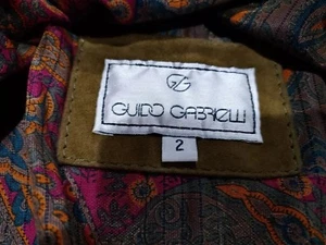 Vtg Guido Gabrielli Moto Green 100% Goat Suede Jacket Size 2 Size Med Argentina - Picture 1 of 11