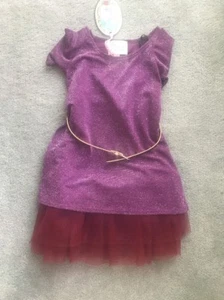 Liv B by Tom and Drew lila glitzerndes Kleid Größe 5-6 neu mit Etikett - Bild 1 von 5