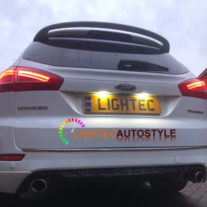 2x FORD MONDEO MK4 LED XENON WHITE LICENSE NUMBER PLATE LIGHT LAMP BULB UNITS - Picture 1 of 8