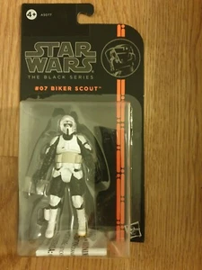07 BIKER SCOUT STAR WARS BLACK SERIES 3,75" NARANJA - Imagen 1 de 2
