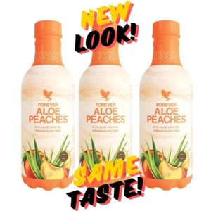 Forever Aloe Peaches TRIPACK (3x 1 Litre) - Picture 1 of 1