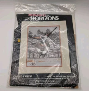 Monarch Horizons Vintage Canada Geese Cross Stitch Kit USA 1984 Vintage - Bild 1 von 7
