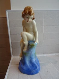 Rara statuetta Royal Doulton occhi danzanti e capelli soleggiati HN1543 - Foto 1 di 5