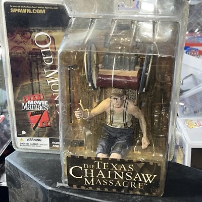 Figura de McFarlane Toys Old Monty 2004 maníacos de la película masacre de Texas Foto 1 de 4