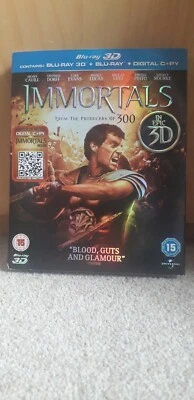 Immortals - 3D + 2D Blu Ray  with slip cover BRAND NEW AND SEALED - Image 1 of 2