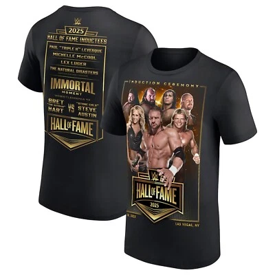 LO ÚLTIMO 2025 - Camiseta Unisex Salón de la Fama de la WWE 2025 - Negra S a 5XL Foto 1 de 4