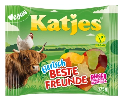 Katjes tierisch Beste Freunde - Fruchtgummi - Vegan - 175g - NEUE SORTE !! - Bild 1 von 2