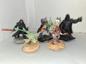Disney Infinity Figures Bundle - Darth Vader, Yoda, Kylo Ren, Boba Fett, Ahsoka - Picture 1 of 15