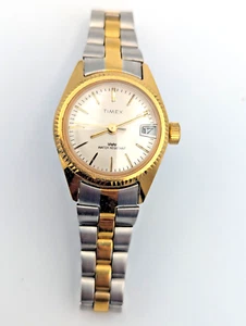 Women's Elegant TIMEX Water Resistant Classic Two-Tone Dress/Casual Wristwatch - Picture 1 of 4
