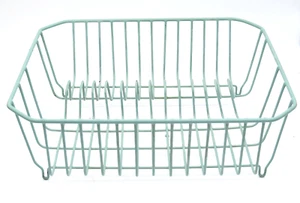Vintage Mint Light Green Coated Metal Dish Drain Rack In Sink Rubbermaid - Picture 1 of 5