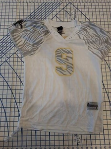 New Orleans Saints Drew Brees Jersey Womens LARGE White Tiger Reebok Bedazzled - Picture 1 of 6