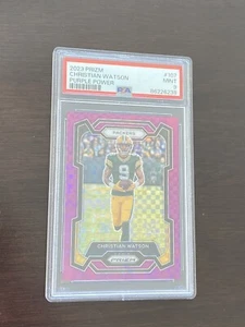 2023 Prizm Christian Watson Purple Power /49 Psa 9 - Bild 1 von 2