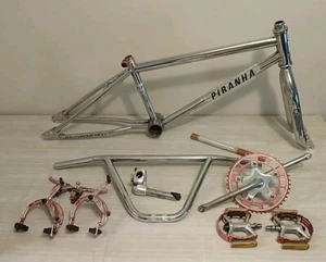 Vintage Old School 1985 Ross Piranha BMX Rahmenpaket VP-747 Pedale Cr-Mo Kurbel - Bild 1 von 24