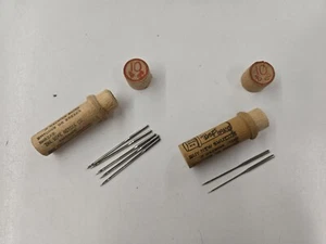 Vintage Lot Of Two Wooden Needle Boxes. The Boye Needle Co. USA - Picture 1 of 10