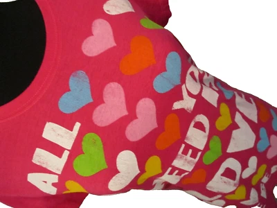 The Beatles "All You Need Is Love" Distressed Jersey Cotton Tee Size M 7-9 EUC - Image 1 of 4