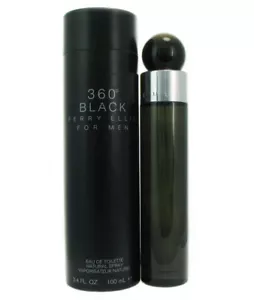 360 BLACK * Perry Ellis 3.4 oz / 100 ml Eau De Toilette Men Cologne Spray - Picture 1 of 1