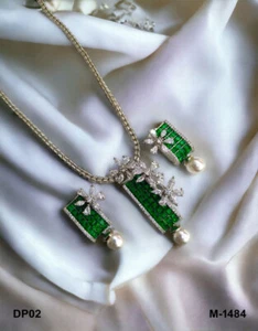 Ethnisch Traditionelles Bollywood Silber Oxidiert Afghanisch Indisch Anhänger Schmuck Set - Bild 1 von 13