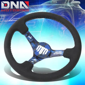 NRG RST-020MB-C-MM REINFORCED 350MM 3"DEEP DISH MADMIKE SIGNATURE STEERING WHEEL - Picture 1 of 5