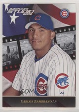 2002 Donruss Studio National Convention Embossing /5 Carlos Zambrano #104