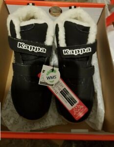 Kappa Bright Mid Fur 260329K Kids Boots Touch Fastener Winter Shoes1143 UK12.5 