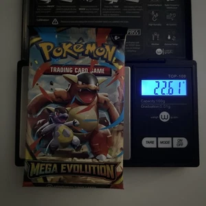 (MUY PESADO) 22,61g Pokemon TCG Mega Evolution Booster Pack (SELLADO)✅ - Imagen 1 de 2